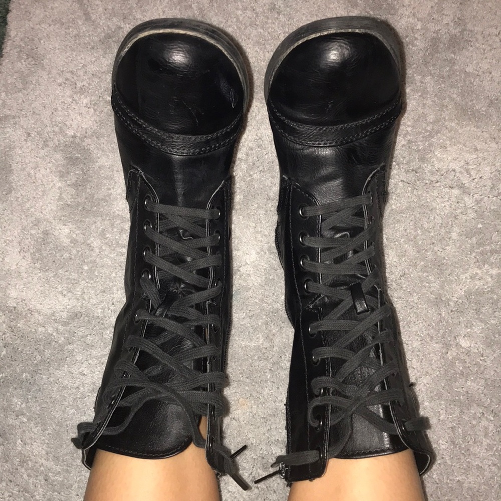Women’s Black Combat Boots